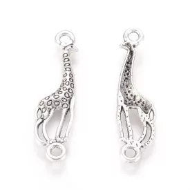 Ezüst Színű Zsiráf Medál 30x8mm