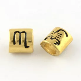   Arany Színű Nemesacél Skorpió Csillagjegy Charm 9x8,5x6,5mm (Hibás Festés)