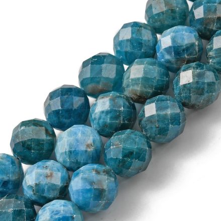 Fazettált Apatit (2) Ásványgyöngy Gyöngyfüzér 8mm