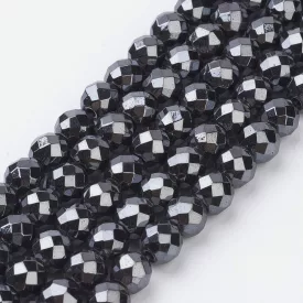 Fazettált Hematit Ásványgyöngy 4mm