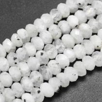   Fazettált Holdkő Korong Ásványgyöngy Gyöngyfüzér 6x4mm