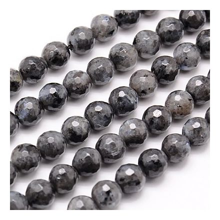 Fazettált Larvikit Ásványgyöngy 12mm