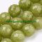   Fazettált Olivazöld Zöld Jade Ásványgyöngy Gyöngyfüzér 10mm