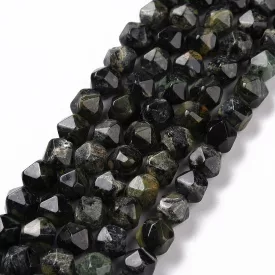 Fazettált Polygon Kambaba Jáspis Ásványgyöngy 8mm