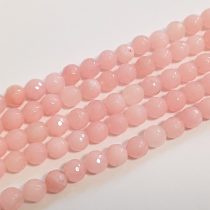   Fazettált Rózsaszín Jade (3) Ásványgyöngy Gyöngyfüzér 8mm