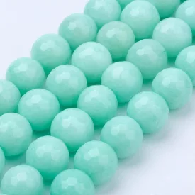 Fazettált Türkiz Türkizkék Jade Ásványgyöngy 10mm