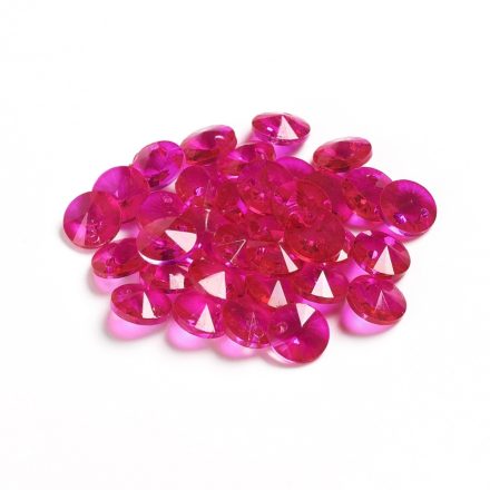 Fazettált Pink Rózsaszín (37) Üveg Prizma Medál Csüngő Dísz Napfogó 8x4mm
