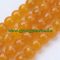   Fazettált Narancssárga Jade Ásványgyöngy Gyöngyfüzér 8mm