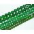 Fazettált Zöld Jade Ásványgyöngy 10mm