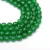 Fazettált Zöld Jade Ásványgyöngy 8mm