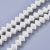 Fehér Achát Bicon Búgócsiga Korong Ásványgyöngy 10x8mm