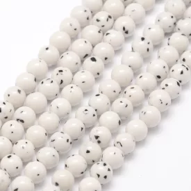 Fehér Bodhi Jade Ásványgyöngy 6mm