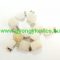   Fehér Jade Ásvány Medál Ezüst Akasztóval 15-35x10-20x5-15mm