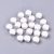 Fehér Lapos Kerek Korong Porcelán Gyöngy 8x4mm