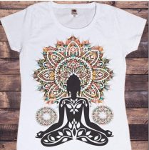 Fehér Jóga Meditáció Póló L