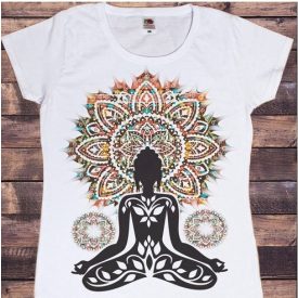 Fehér Jóga Meditáció Póló XS