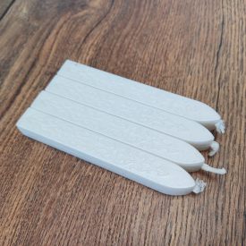   Fehér Színű (37) Kanócos Viaszrúd Pecsétviasz 9x1,2x1,2cm