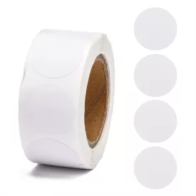 Fehér (63) Felirat Nélküli Matrica Kerek 25mm (500db)
