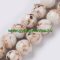   Fehér Szintetikus Gyöngy Valódi Kagyló Darabokkal Gyöngyfüzér 10mm