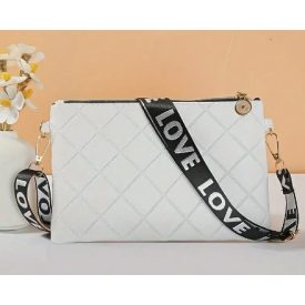 Fehér (15) Műbőr Válltáska Kistáska 15x21cm