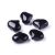 Fekete Achát Szív Ásvány Marokkő 20x25x11-13mm