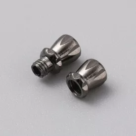   Fekete Színű Csavaros Nyaklánc Karkötő Ékszer Kapocs Zár 11x4,5mm