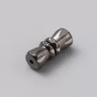 Fekete Színű Csavaros Nyaklánc Karkötő Ékszer Kapocs Zár 11x4,5mm