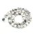 Fekete Fehér Jade Ásványgyöngy 10mm