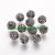 Fekete Színű Nyaklánc Karkötő Ékszer Dísz GRAFIT Polymer Polimer Shamballa Strassz Kövekkel 10mm