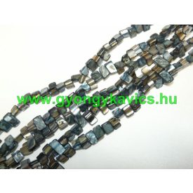 Fekete Kagyló Gyöngy 8x8x5mm