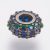 Fekete Színű Kék Cirkón Cirkónia Strasszos Nyaklánc Karkötő Ékszer Dísz Közdarab Köztes Charm 8x4mm