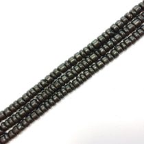 Fekete Kókusz Fagyöngy Korong 5-6x2-4mm 