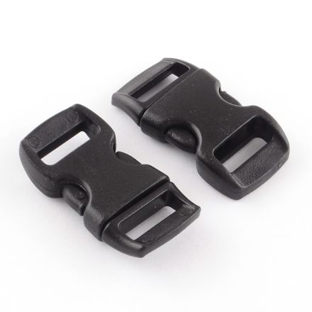 Fekete Műanyag Csat Kapocs Parakord Karkötő Öv Táska 29x15x6mm