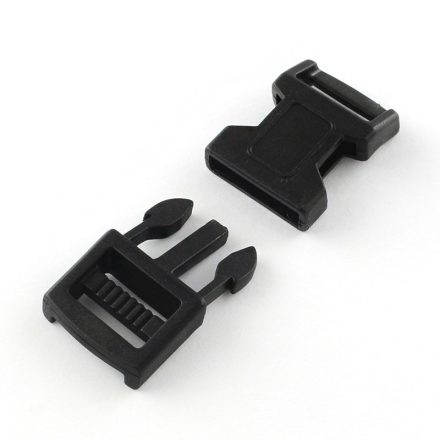 Fekete Műanyag Csat Kapocs (3) Parakord Karkötő Öv Táska 43x20,5x7mm