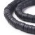 Fekete Polymer Korong Heishi Gyöngy Gyöngyfüzér 6x0,5-1mm ~45cm