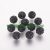 Fekete Színű FÜLBEVALÓ ALAP (félig átfúrt) Ékszer Dísz Polymer Polimer Shamballa Strassz Kövekkel 10mm
