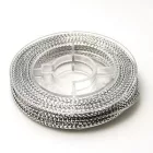 Fényes Ezüst (8) Kordszál 0.6mm 10m