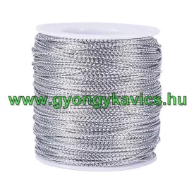 Fényes Ezüst (111) Kordszál 0.5mm 1m