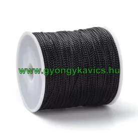 Fényes Fekete (110) Nejlon Nylon Szál 0.8mm 1m