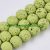 Festett Lime Zöld Lávakő Ásványgyöngy 6mm