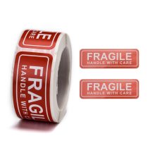 Törékeny Fragile (57) Matrica Téglalap 25x76mm (150db)
