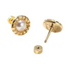 18K Aranyozott Nemesacél Szintetikus Kagyló Fülbevaló 