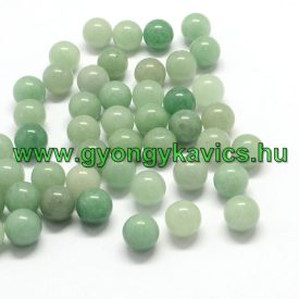 Fúratlan Zöld Aventurin Ásványgyöngy 10mm