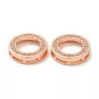 Arany Színű Cirkónia Strasszos Medál Charm Közdarab Köztes 15mm