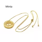 Arany Színű Cirkónia Strasszos Medál Charm Közdarab Köztes 15mm