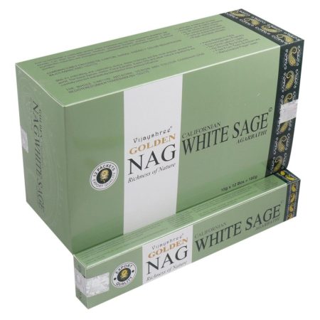 Golden NAG Vijayshree Kaliforniai Fehér Zsálya Californian White Sage Agarbathi Füstölő