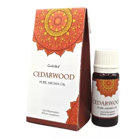   Goloka Cedarwood Cédrusfa Díszdobozos Indiai Prémium Illóolaj