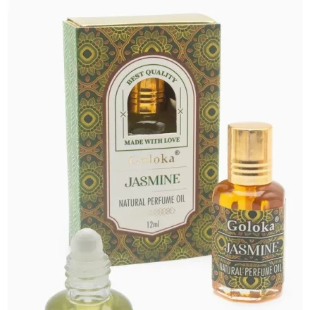 Goloka Jasmine Jázmin Díszdobozos Indiai Prémium Natúr Parfümolaj