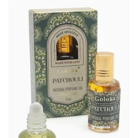   Goloka Patchouli Pacsuli Díszdobozos Indiai Prémium Natúr Parfümolaj
