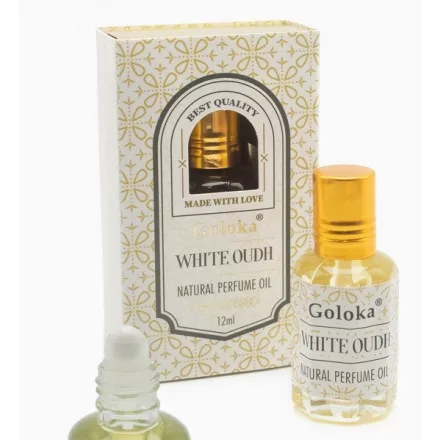 Goloka White Oudh Agarfa Díszdobozos Indiai Prémium Natúr Parfümolaj